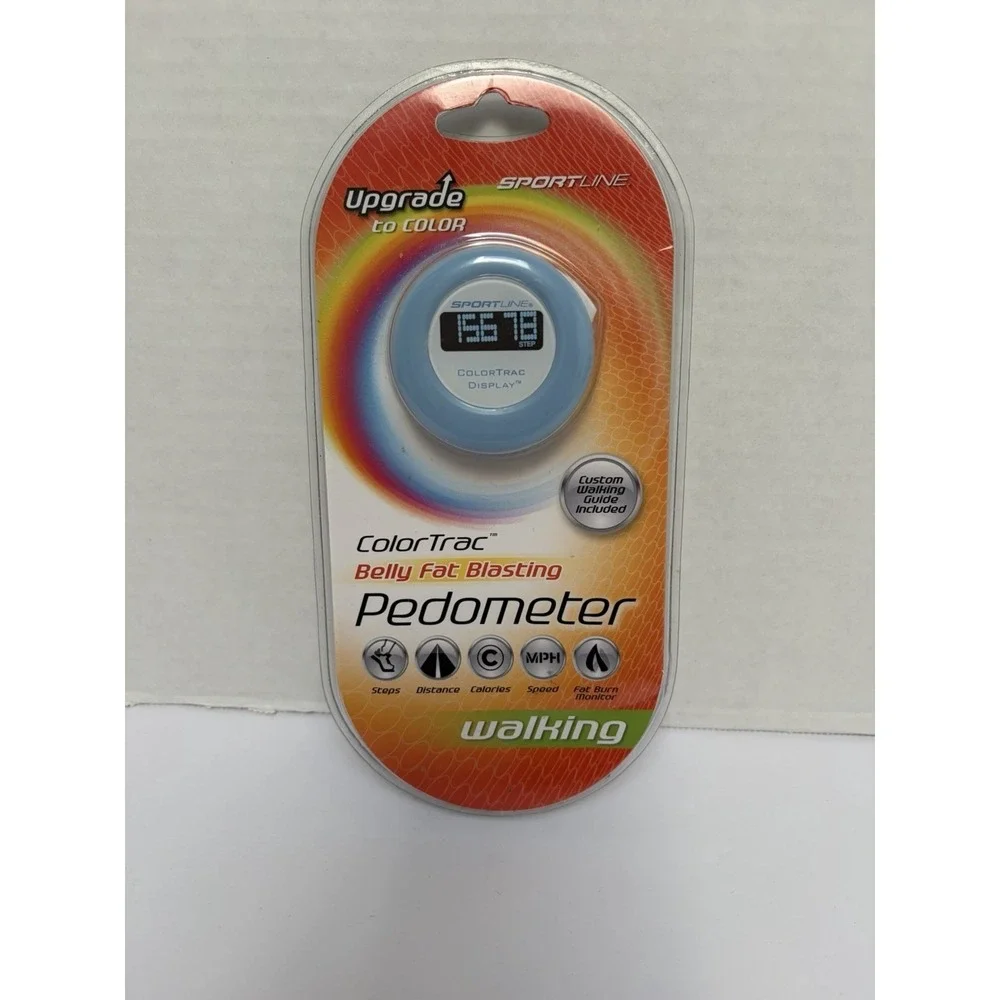 Sportline COLORTRAC Walking Pedometer NEW In Package Belly Fat‎ Blasting